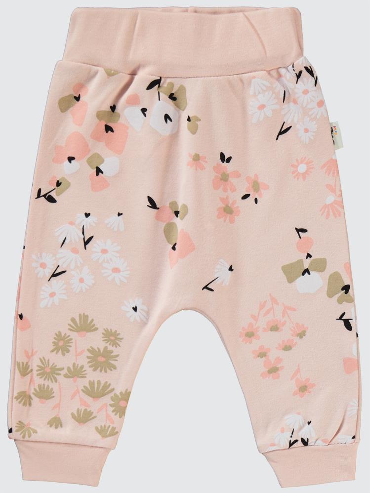 Civil Baby Flowery Baskılı 6-18 Tek Alt Bebe - Pudra