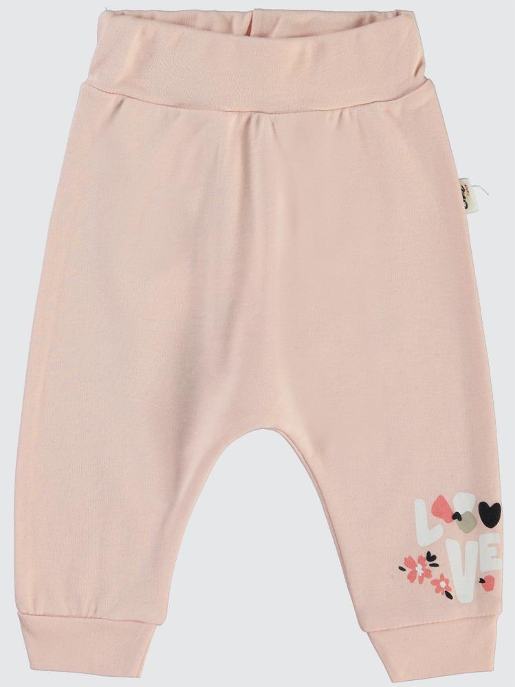 Civil Baby Flowery Baskılı 6-18 Tek Alt Bebe - Pudra