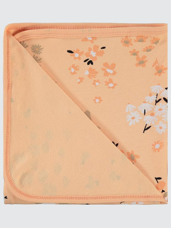 Civil Baby Flowery Baskılı Battaniye - Pudra