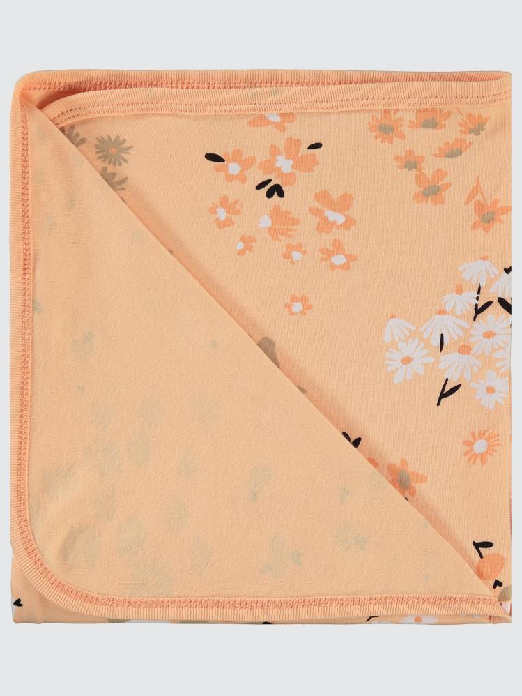 Civil Baby Flowery Baskılı Battaniye - Pudra