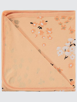 Civil Baby Flowery Baskılı Battaniye - Pudra