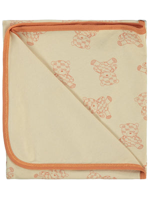 Civil Baby Natural Bear Baskılı Battaniye - Turuncu