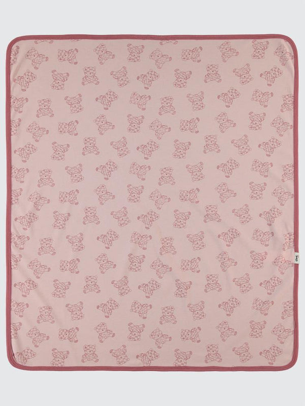 Civil Baby Cute Bear Baskılı Battaniye - Bordo