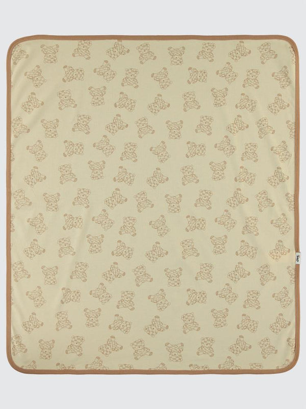 Civil Baby Cute Bear Baskılı Battaniye - Kahverengi