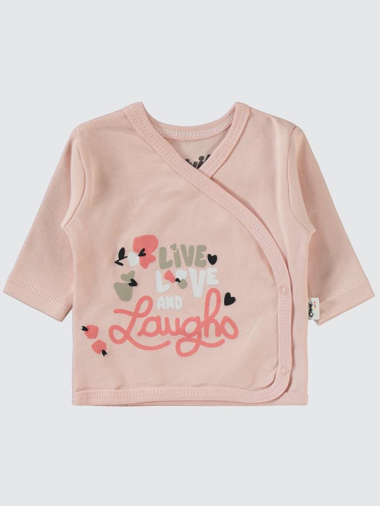 Civil Baby Flowery Baskılı 4'li Zıbın Takımları - Pudra