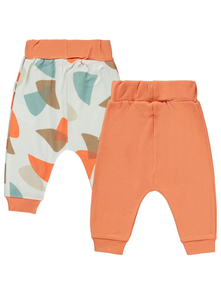 Civil Baby Colored Fıgures Baskılı 6-18 Tek Alt Bebe - Turuncu