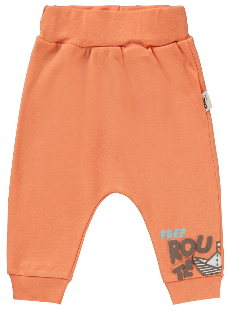 Civil Baby Colored Fıgures Baskılı 6-18 Tek Alt Bebe - Turuncu