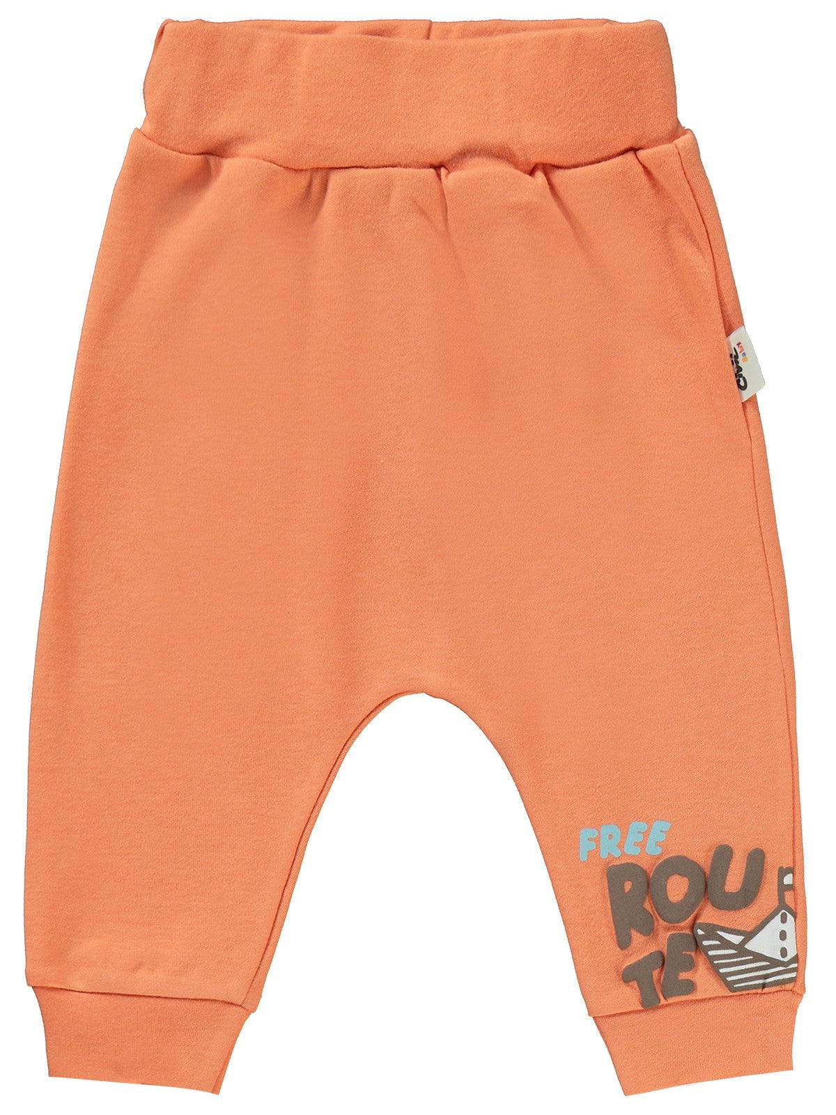 Civil Baby Colored Fıgures Baskılı 6-18 Tek Alt Bebe - Turuncu