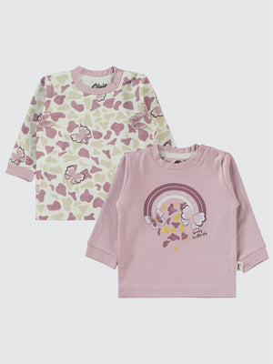 Civil Baby Butterfly Baskılı 6-18 Sweatshirt - Lila