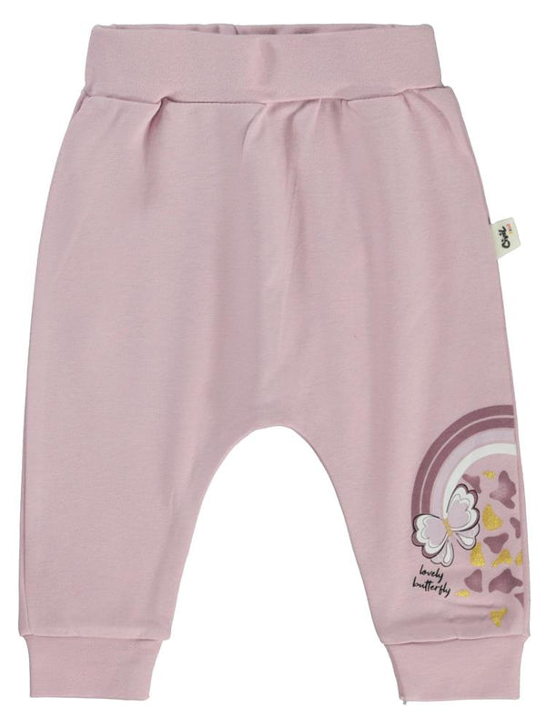 Civil Baby Butterfly Baskılı 6-18 Tek Alt Bebe - Lila