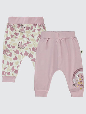 Civil Baby Butterfly Baskılı 6-18 Tek Alt Bebe - Lila