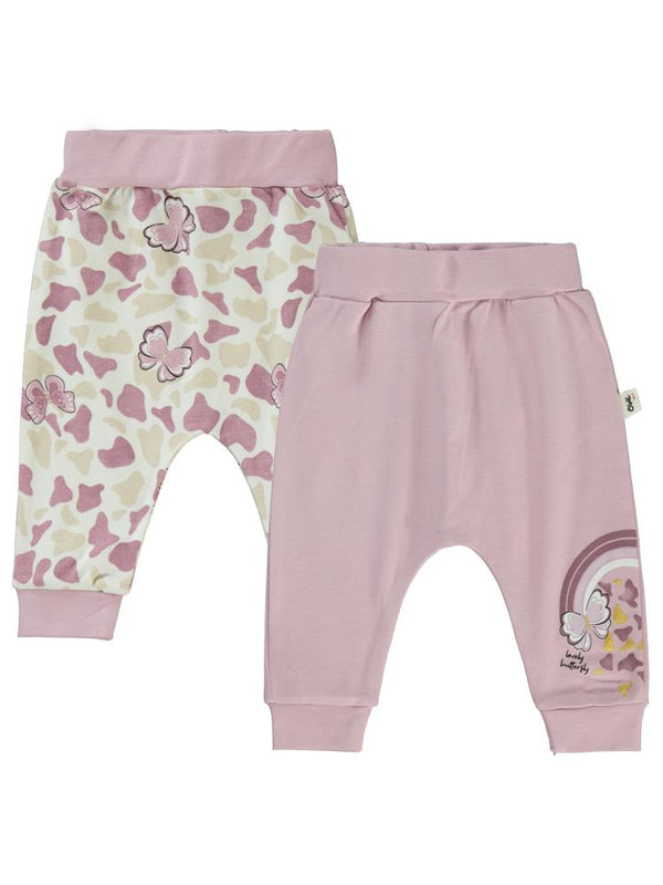 Civil Baby Butterfly Baskılı 6-18 Tek Alt Bebe - Lila