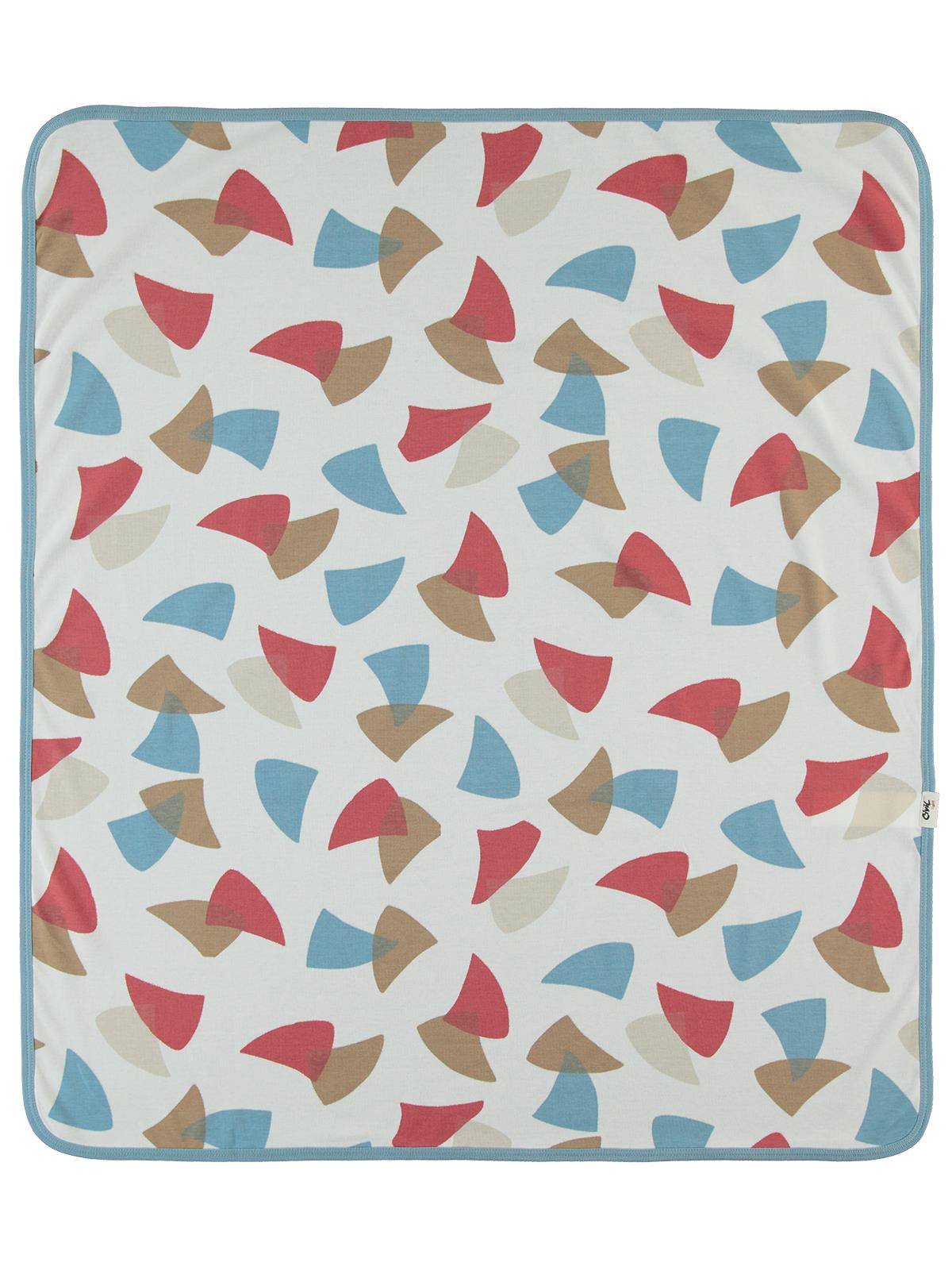 Civil Baby Colored Fıgures Baskılı Battaniye - Mavi