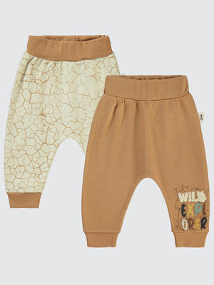 Civil Baby Crack Pattern Baskılı 6-18 Tek Alt Bebe - Kahverengi