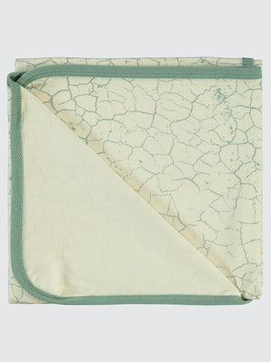 Civil Baby Crack Pattern Baskılı Battaniye - Yeşil