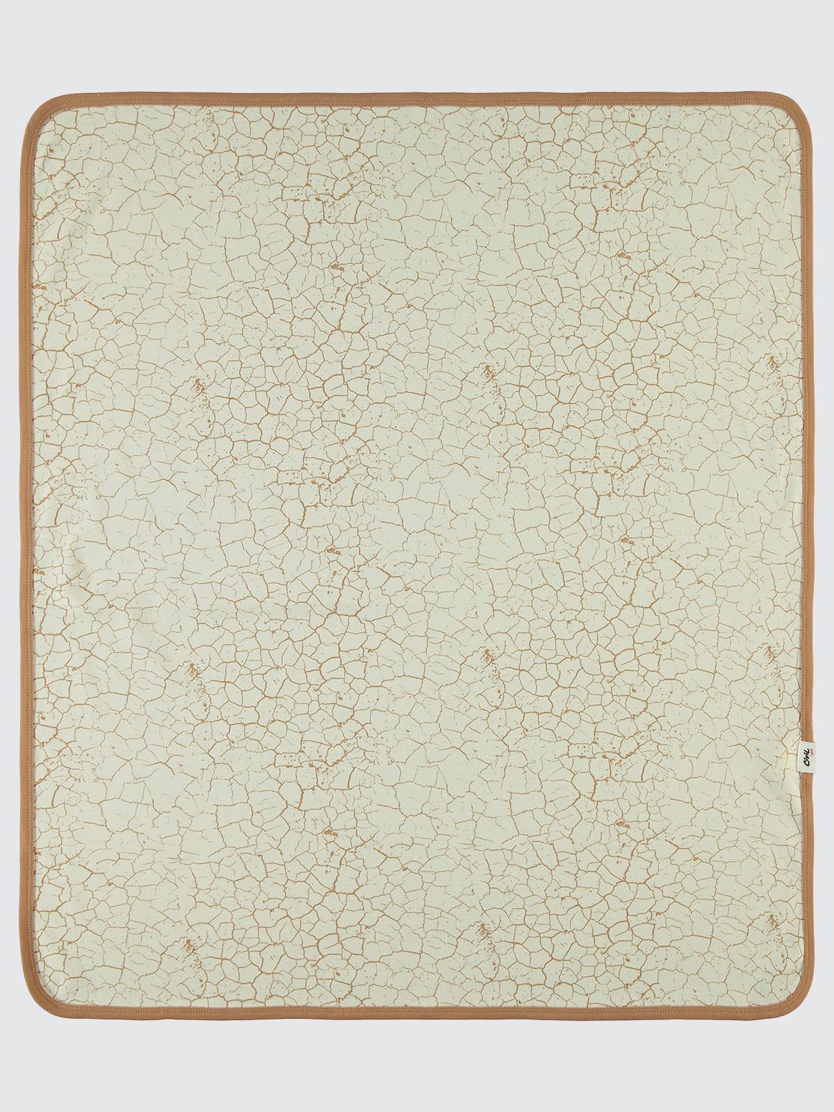 Civil Baby Crack Pattern Baskılı Battaniye - Kahve