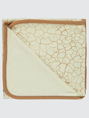 Civil Baby Crack Pattern Baskılı Battaniye - Kahve