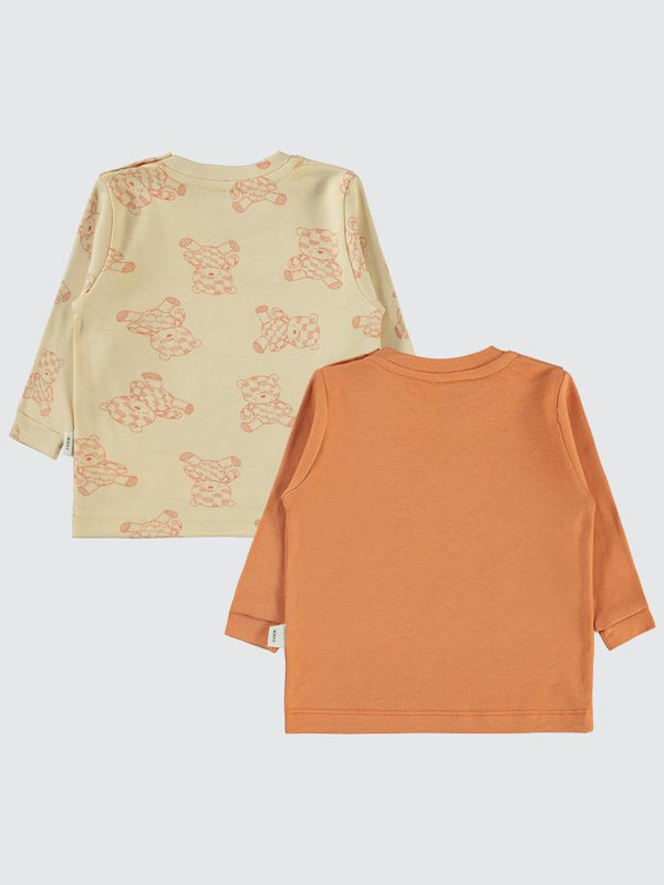 Civil Baby Natural Bear Baskılı 6-18 Sweatshirt - Turuncu