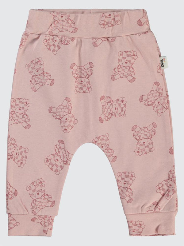 Civil Baby Cute Bear Baskılı 6-18 Tek Alt Bebe - Bordo