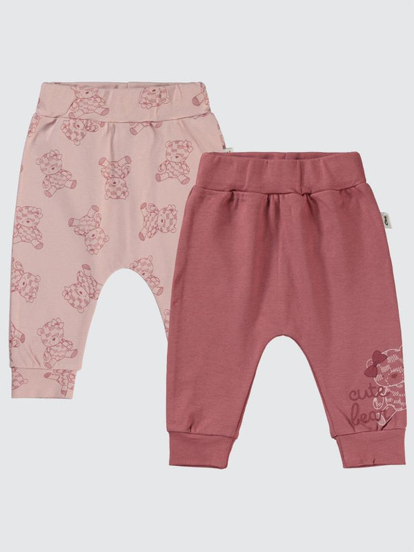 Civil Baby Cute Bear Baskılı 6-18 Tek Alt Bebe - Bordo