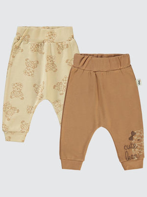 Civil Baby Cute Bear Baskılı 6-18 Tek Alt Bebe - Kahverengi