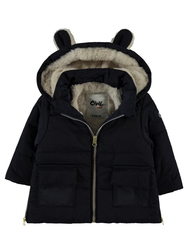 Civil Baby Pelüş Kulaklı 6-18 Ay Mont - Lacivert