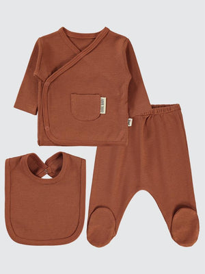 Civil Baby Cepli Zıbın Takımları - Kahverengi