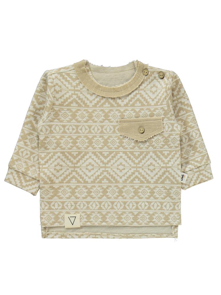 Civil Baby Yan Cepli 6-18 Ay Takım - Ekru