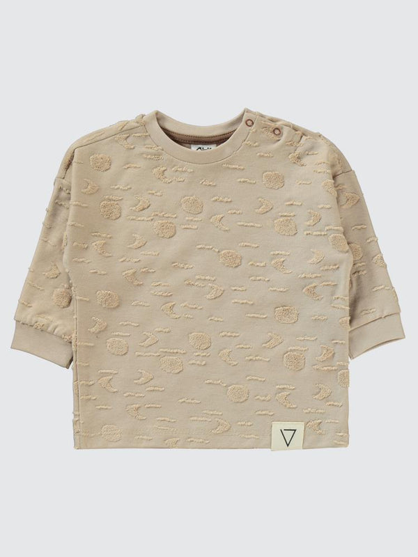 Civil Baby Kabartma Baskılı 6-18 Ay Takım - Bej