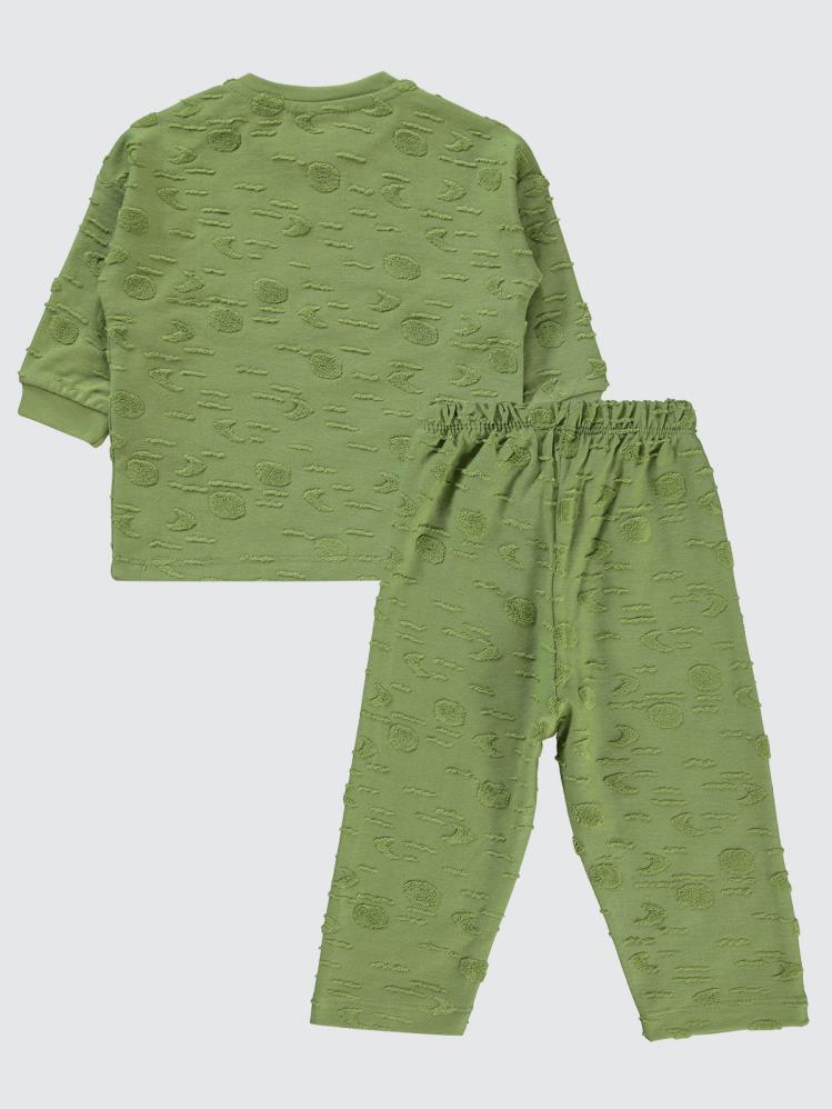 Civil Baby Kabartma Baskılı 6-18 Ay Takım - Yeşil