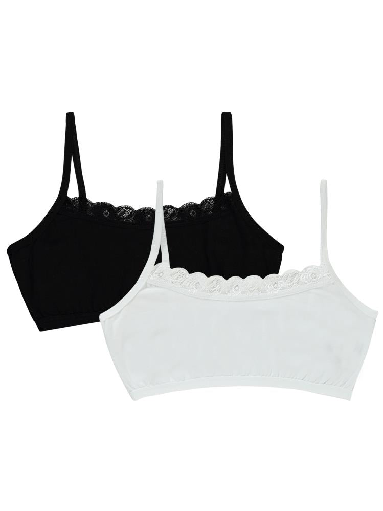 Civil Girls İp Askılı Basic Dantelli 7-13 Yaş 2'li Büstiyer