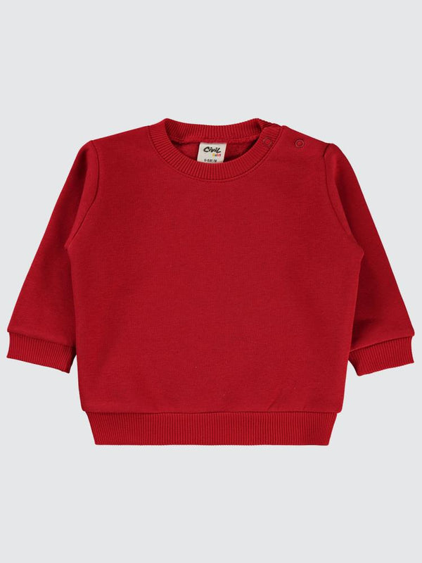 Civil Baby Yelekli 3'Lü 6-18 Ay Takım - Kırmızı