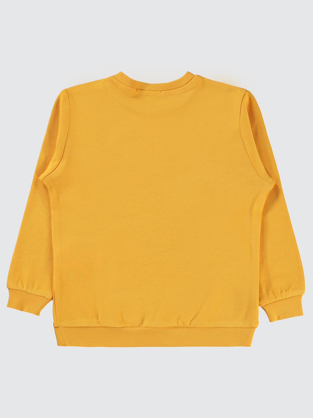 Civil Boys Taksi Baskılı 2-5 Yaş Sweatshirt - Hardal