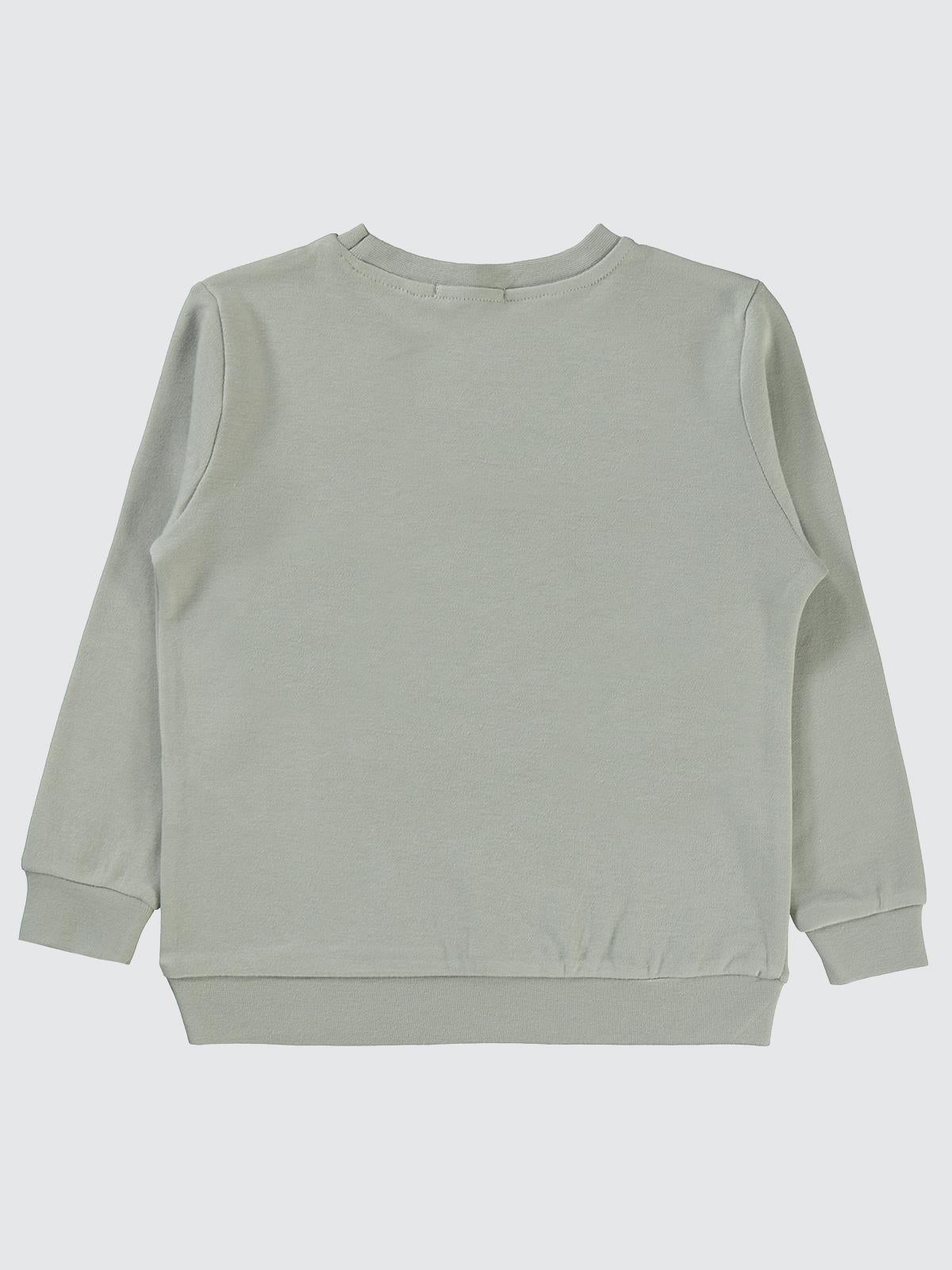 Civil Boys Taksi Baskılı 2-5 Yaş Sweatshirt - Gri