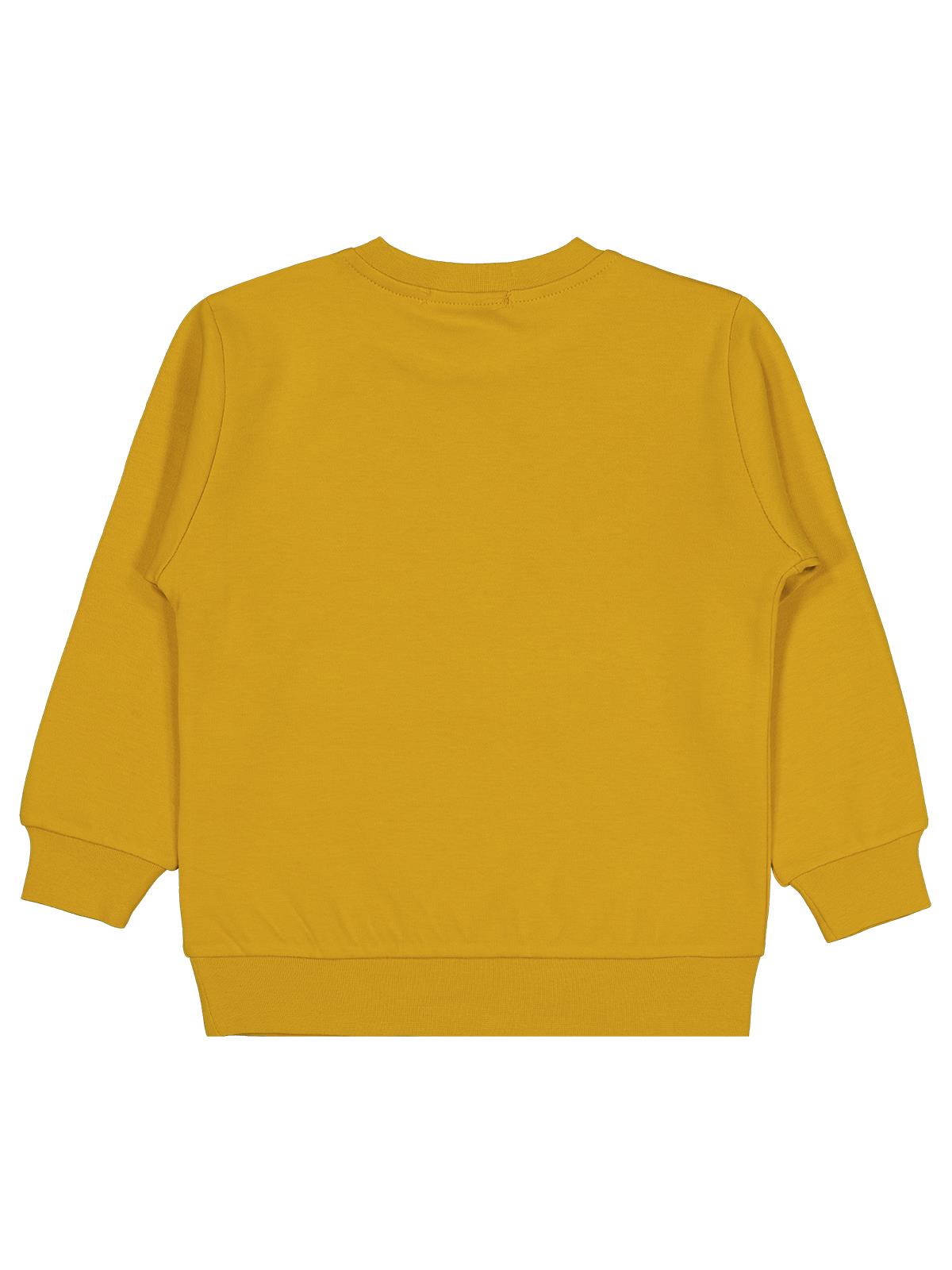 Civil Boys Taksi Baskılı 2-5 Yaş Sweatshirt - Hardal