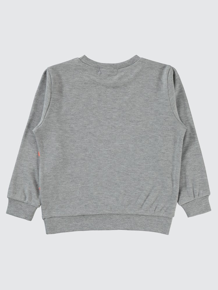 Civil Boys Polis Arabası Baskılı 2-5 Yaş Sweatshirt - Gri