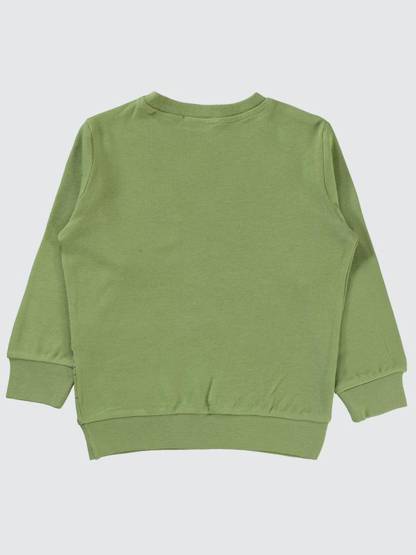 Civil Boys Kepçe Baskılı 2-5 Yaş Sweatshirt - Haki
