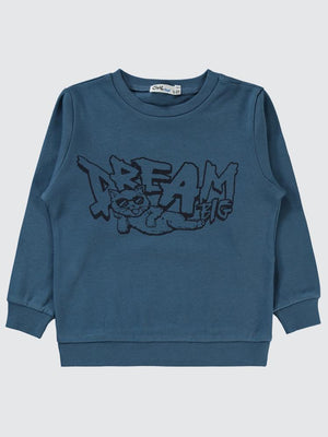Civil Boys Dream Baskılı 2-5 Yaş Sweatshirt - Mavi