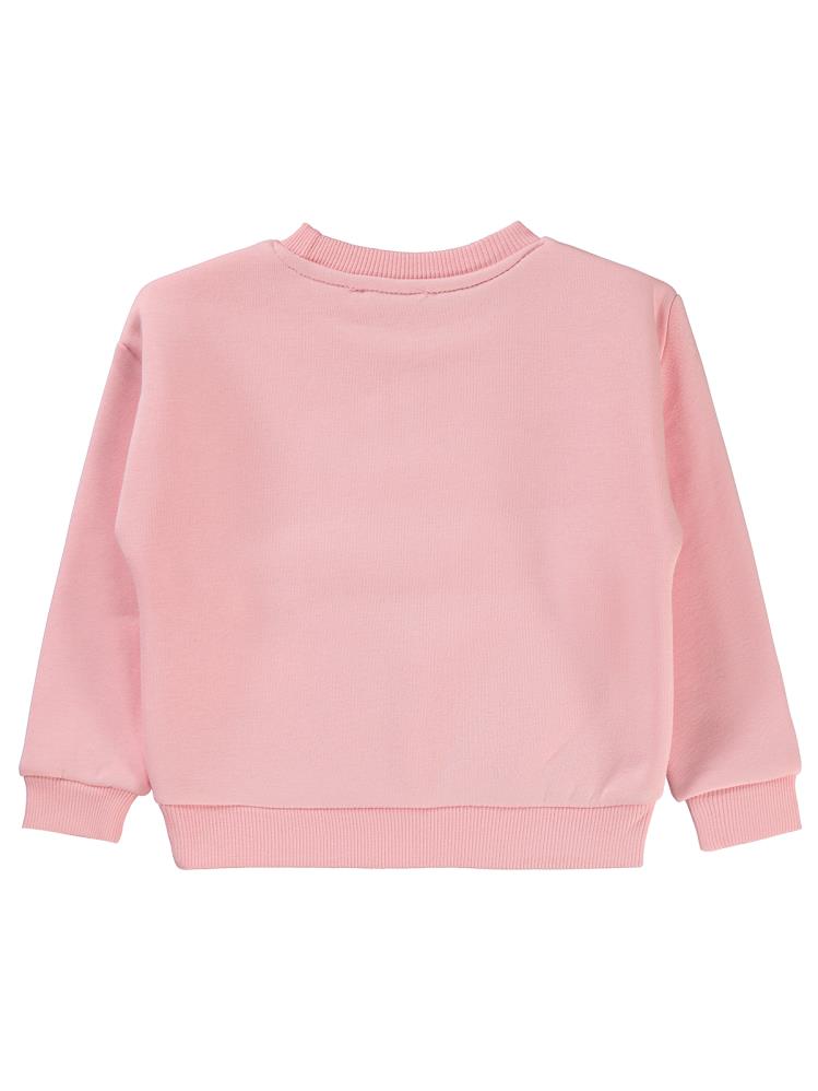 Civil Girls Never Stop Baskılı 2-5 Yaş Sweatshirt - Pembe
