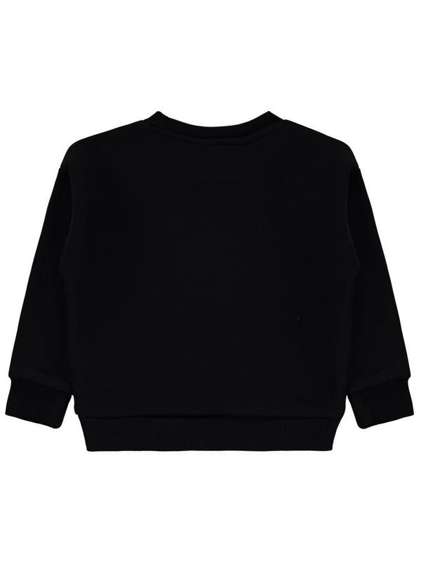 Civil Girls Never Stop Baskılı 2-5 Yaş Sweatshirt - Siyah