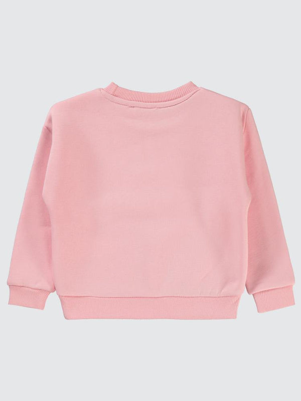 Civil Girls Flower Power Baskılı 2-5 Yaş Sweatshirt - Pembe