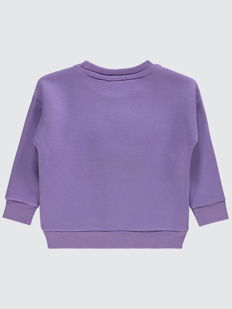 Civil Girls Mobil Papatya 2-5 Yaş Sweatshirt - Lila