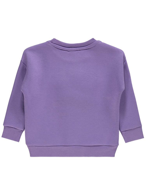 Civil Girls Mobil Papatya 2-5 Yaş Sweatshirt - Lila