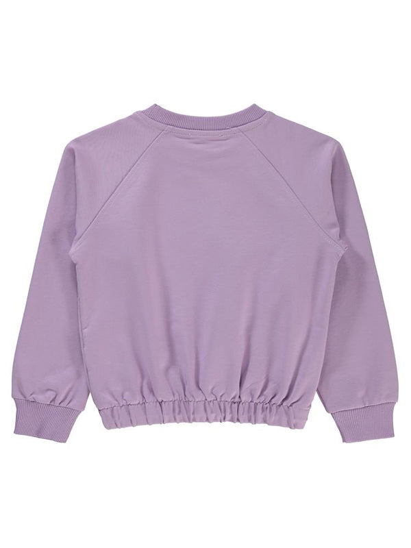 Civil Girls Good Baskılı 6-9 Yaş Sweatshirt - Lila