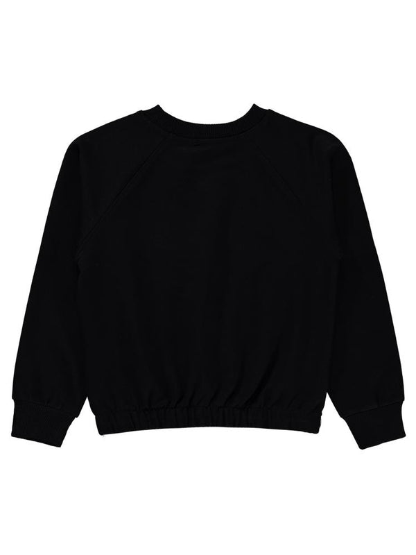 Civil Girls Good Baskılı 10-13 Yaş Sweatshirt - Siyah