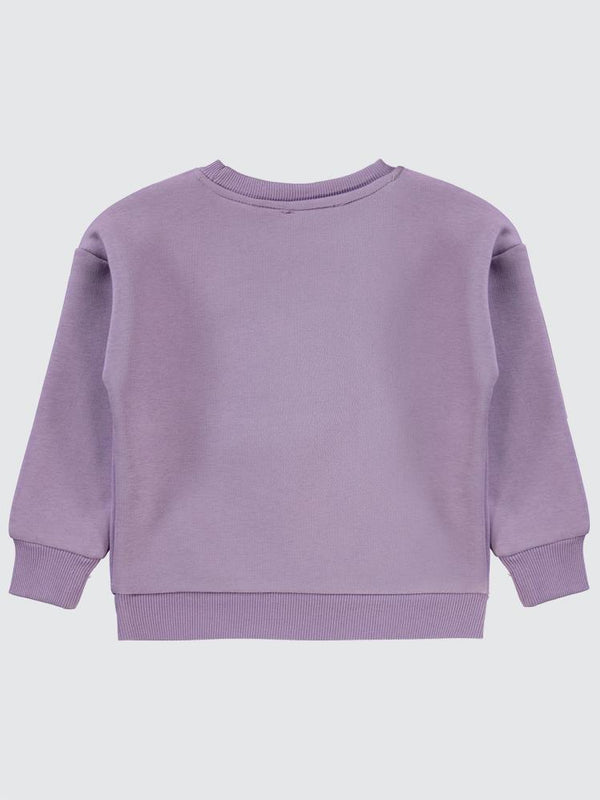 Civil Girls Super Baskılı 2-5 Yaş Sweatshirt - Lila