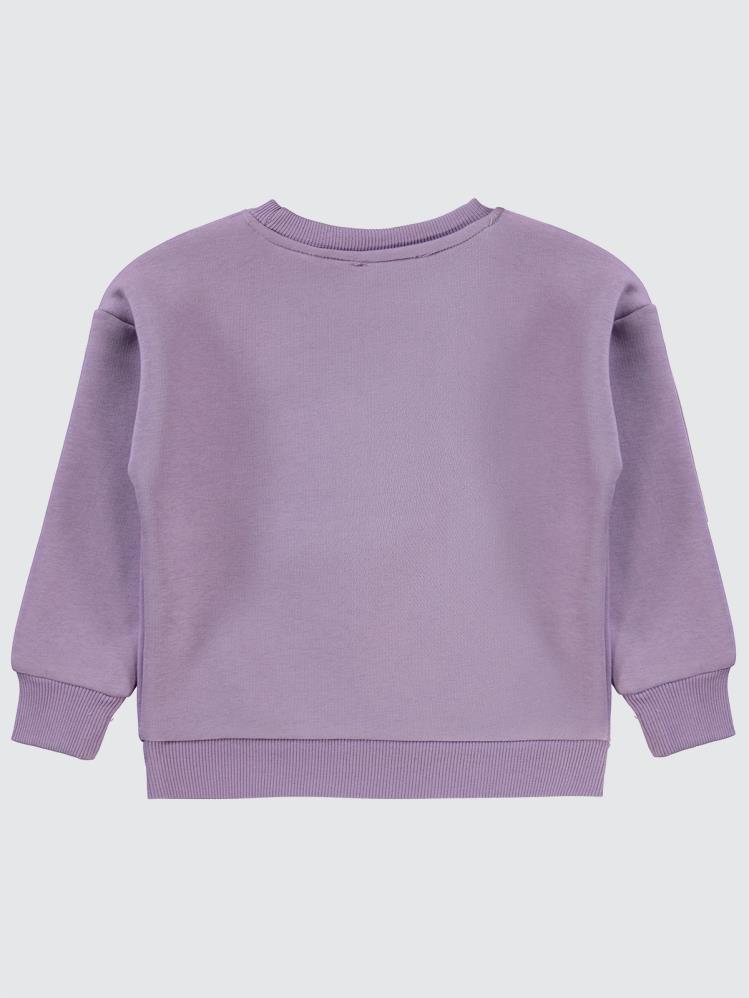 Civil Girls Super Baskılı 2-5 Yaş Sweatshirt - Lila