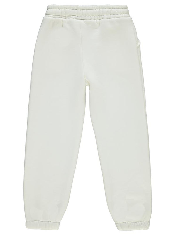 Civil Girls Önü Çımalı 6-9 Yaş Eşofman Altı - Ekru