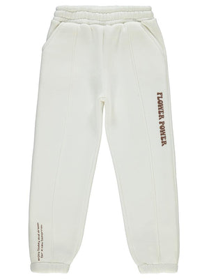 Civil Girls Önü Çımalı 6-9 Yaş Eşofman Altı - Ekru