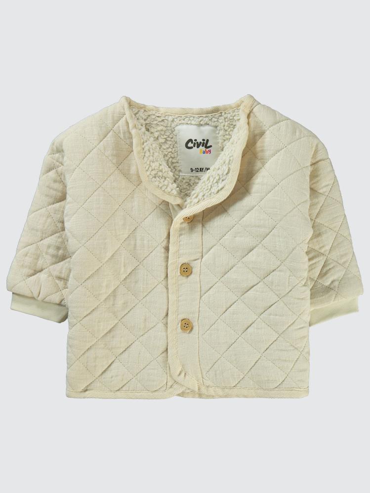 Civil Baby Baklava Desen 6-18 Ay Mont - Ekru